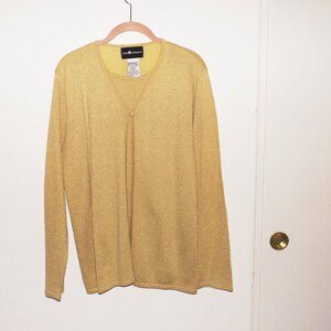 Faux double layer sweater Size M , Lurex (#EV1634)